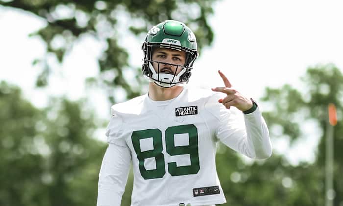 Jets' TE Jeremy Ruckert at OTAs